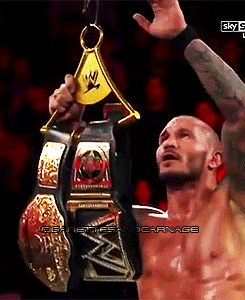 cigarettesandcarnage:  WWE  - Randy Orton Your New WWE and World Heavyweight Champion!