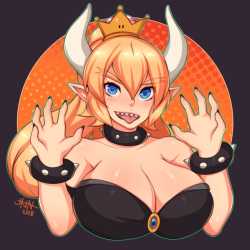 5-ishart:  Bowsette patron request from September!  Support Me | Commission Info | Twitter  