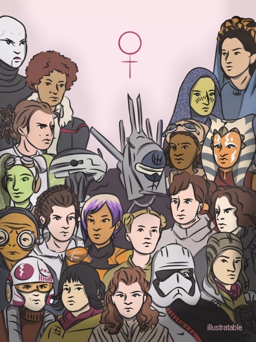 illustratable:    “i am the beginning of girl power: deal with it!” -carrie fisher  