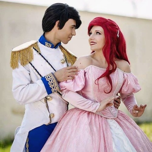 For me this is the best Disney&rsquo;s couple ♥️ by @fotomania.biz #arielcosplay #ariel #