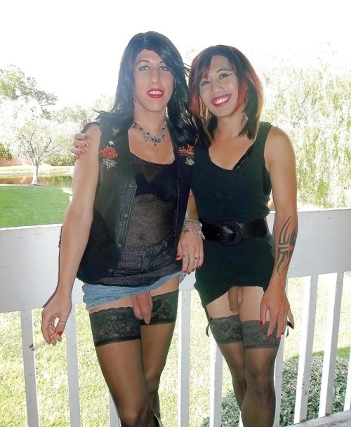 sissyteritoo: tranni-lover: mm how delicious girls can I have a taste TWO SEXY SISSYS ENJOYING A LIT