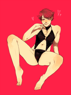 lokh:  volleyballs in lingerie(?) PART 1, (oikawa’s one is here)