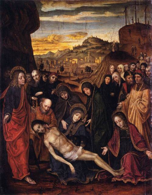 The Lamentation over the Dead Christ, Ambrogio Bergognone, ca. 1485