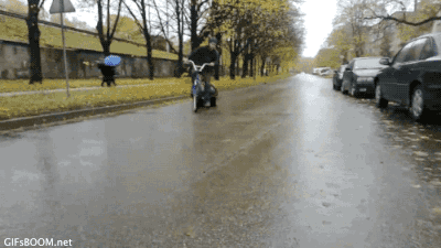 gifsboom:  Video: Bicycle Drift 