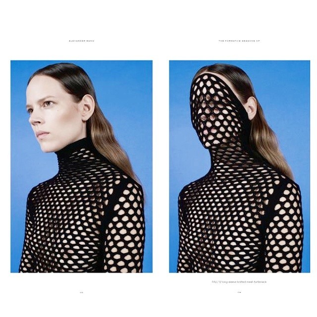 skt4ng:Alexander Wang Fall 2012 turtleneck on Freja Beha Erichsen, shot by Amy Troost