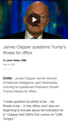 kneegoshe8:  sallyyates:  James Clapper tells it like it is. And it/reality is terrifying.  Terrifying indeed