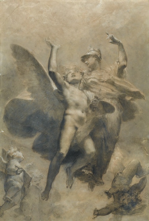 Pierre-Paul Prud’hon, Minerva leading the genius of Arts to immortality, c.1806