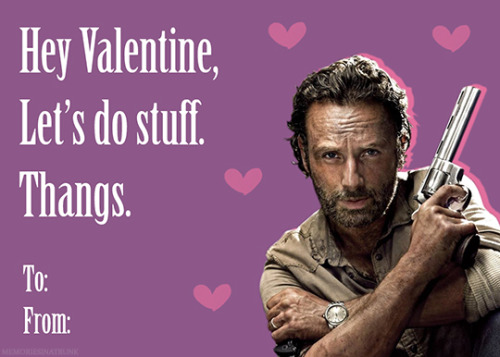 memoriesinatrunk: Walking Dead Valentine’s Day cards.  (1/?)