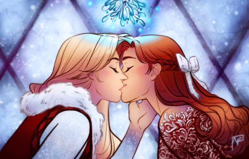 ice-bjorn:Elsa beat her to it ;) Elsanna Day 2: Whispers/Kisses