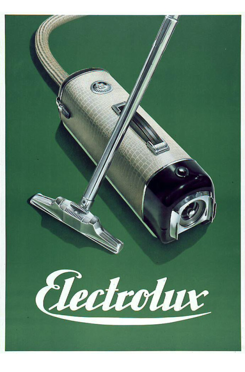 Poster for Elektrolux Vacuum cleaner, 1955. Sweden. Technoseum