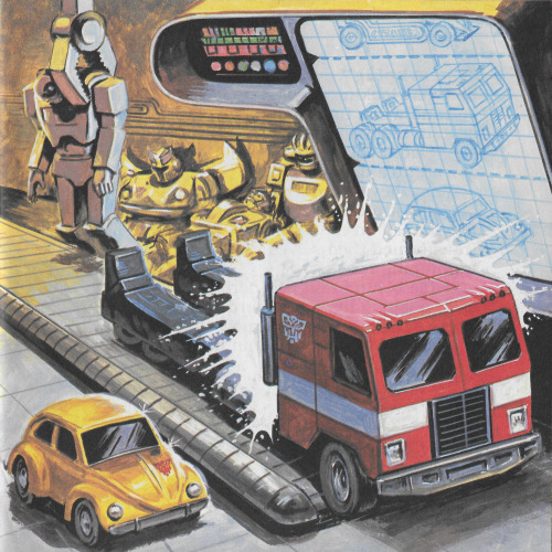 Transformers G1 artwork by Earl Norem - from Big Looker Storybook “Battle for Cybertron.”