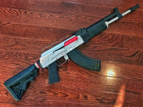 theguncollective:  Believe it or not, this is the first ever AK I’ve actually owned and i’m pumped it came from one of the best… @rifledynamics. #rd702 #ak47 #762x39 #rifle #freedom #nyet #theguncollective #russia #guns #igmilitia