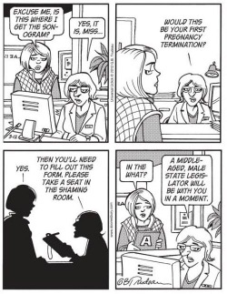 dontbearuiner:  ratherastory:  alexdarke:  Because censorship is wrong… Doonesbury cartoons by the brilliant Garry Trudeau   Oh, hey. I hadn’t yet come across something that I would always reblog, but here it is!  Garry Trudeau: Dropping truth since