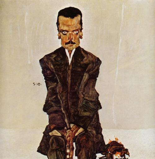 Portrait of the Publisher Eduard Kosmack, 1910, Egon SchieleMedium: oil,canvas