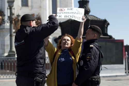 “Don’t get used to the war”Moscow 