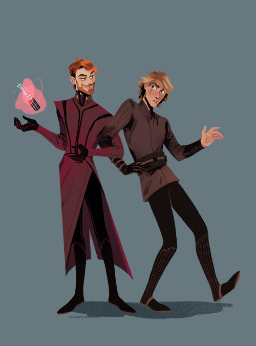 dis4daria:anakin, you should just accept that you are stuck with kenobi, “chill, kid” - as ventress 