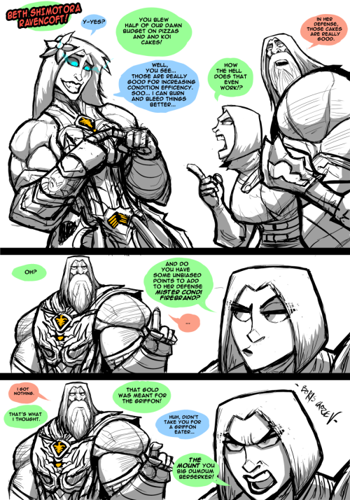 Nother Dumb Guild Wars 2 themed comic with my Unholy Trinity(Berserker Beth, Deadeye Cerise and Fire