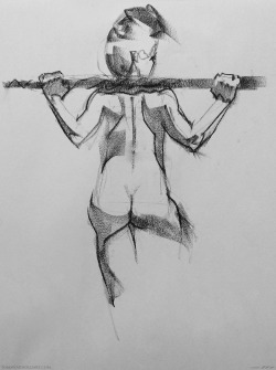 thefiguredrawingblog:  5 minutes - tricky