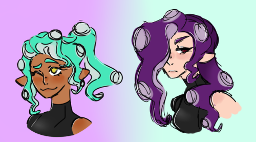 rough sketches of some octo gfs im workin on :3
