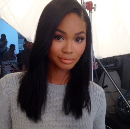 praduhhh: goldenxpvssy: Chanel Iman bby