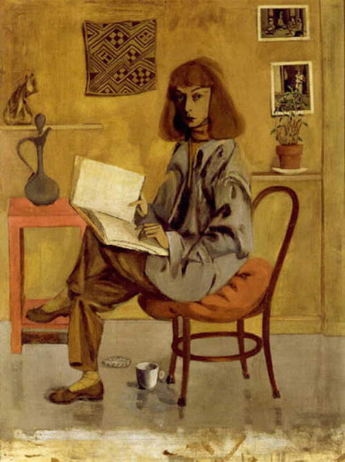 Self-Portrait (1946). Elaine Marie Fried de Kooning (American, Expressionism, 1918-1989). Oil o