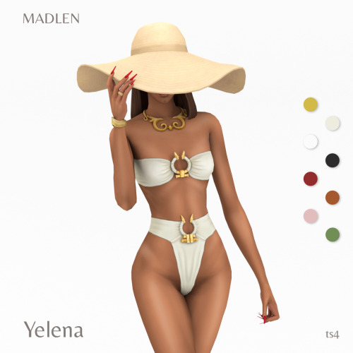 madlensims: Yelena SetYou won’t go unnoticed in this one! The set includes a swimsuit and  an oversi