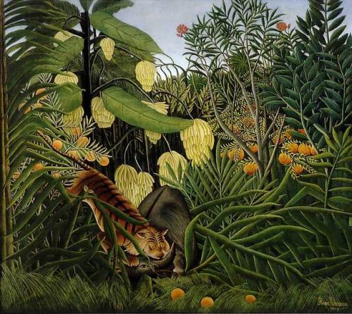 Henri Rousseau (1844-1910) French post-impressionist painter, ridiculed during his lifetime by 