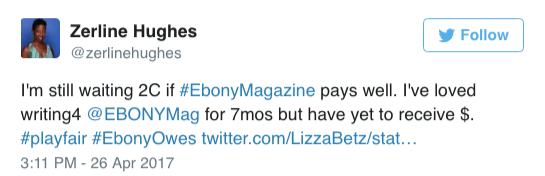 the-movemnt:  ‘Ebony’ magazine is under fire for not paying its freelancers More