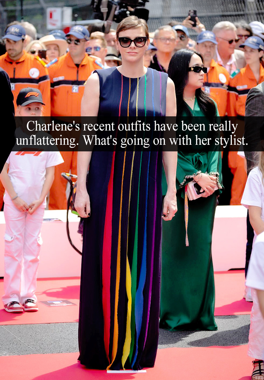 Royal-Confessions — “Charlene's anniversary photo dress looks so