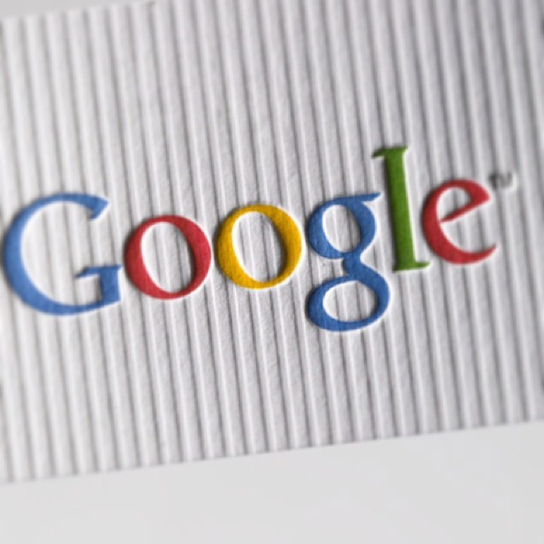 Even #google needs a #businesscard. #printing #picoftheday #nyc #manhattan