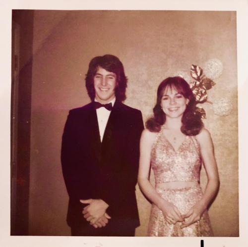 My date and me all dressed up for a fancy party, 1974 by dittidot