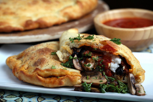 Homemade Vegan Sausage and Cheese Calzones