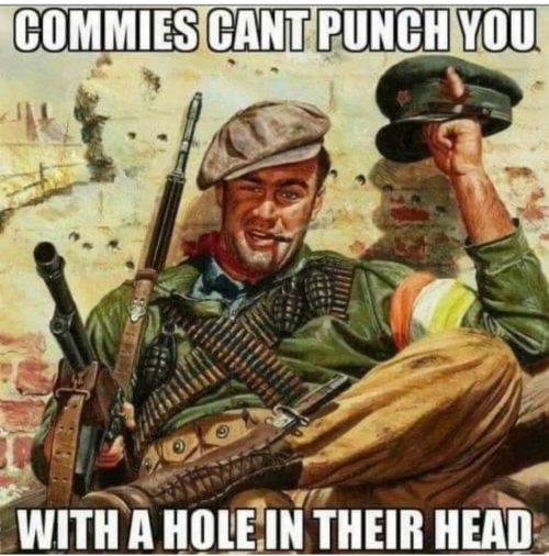 blackirishrob:  True.https://www.instagram.com/p/CZpRteRJEsl/?utm_medium=tumblr   Pistols Put Holes in Commies!Rifles Put Holes Through Commies!Shotguns with the Right Ammo, takes a Fucking Chuck of Commie life away!Use Commie Bullets🖕😁🖕