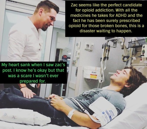confessinbouthanson:  “ Zac seems like the perfect candidate for opioid addiction. With all the medi