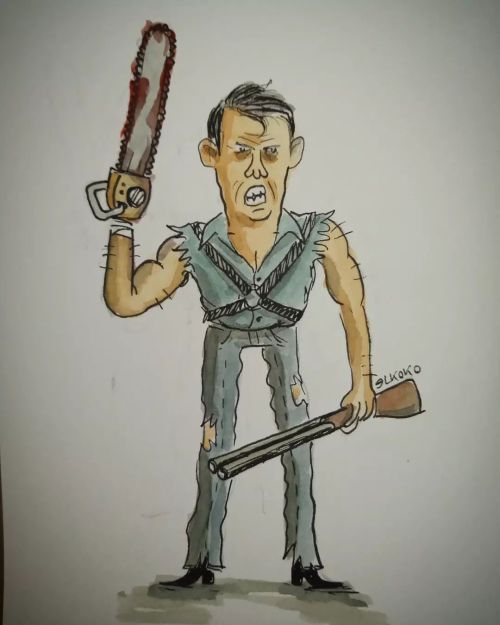 Ash Williams #evilDead #cine #drawing #Illustrations #Ilustración  www.instagram.com/