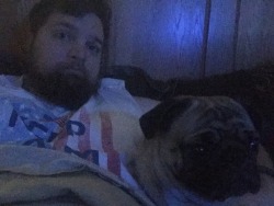 Cuddling the pup and watching Lone Survivor , little known fact Marcus Luttrell ( the person the book/movie is about) is in the movie and some of the intro of the movie is his actual BUDS class