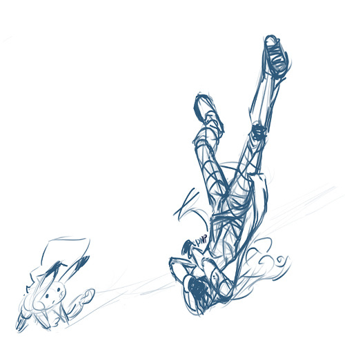 scribblekin:  Trying to get my sketch speed up. The Challenge: 10 min on an egg timer.