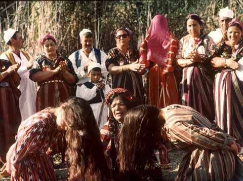 Jewish dancers in Israel from (left to right) southeastern Yemen, central Yemen, northern Yemen, Mor