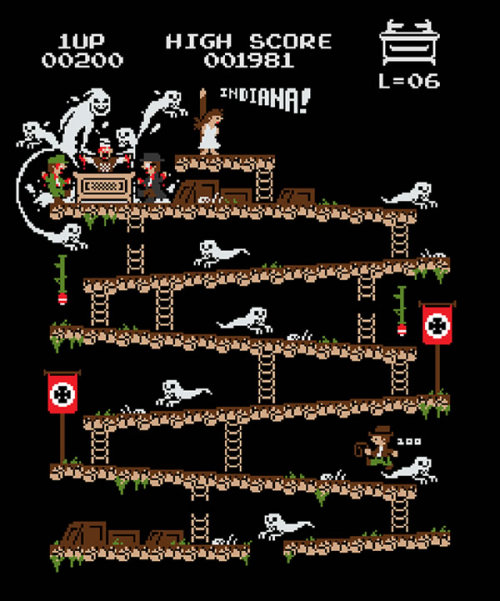 geek-art:  Baznet - Donkey Kong Mash Ups Baznet loves Donkey Kong. He loves it so much that he designed those really cool mash-ups with all our favorite universes. It could have work. Which one do you prefer ? Baznet aime Donkey Kong. Il l’aime tant