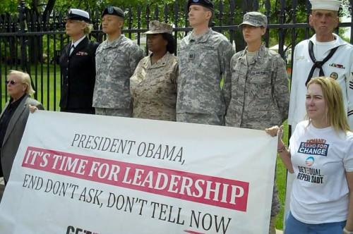 &ldquo;PRESIDENT OBAMA, IT&rsquo;S TIME FOR LEADERSHIP: END DON&rsquo;T ASK, DON&rsquo;T TELL NOW,&r