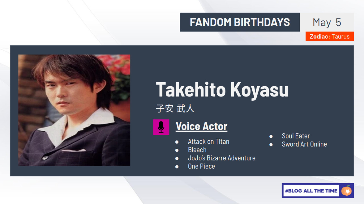 Muse Asia on Instagram: Happy Birthday to the voice acting legend, the  iconic and prolific, Koyasu Takehito! Some of his roles include: JoJo's  Bizarre Adventure: Phantom Blood - Dio Brando Attack on