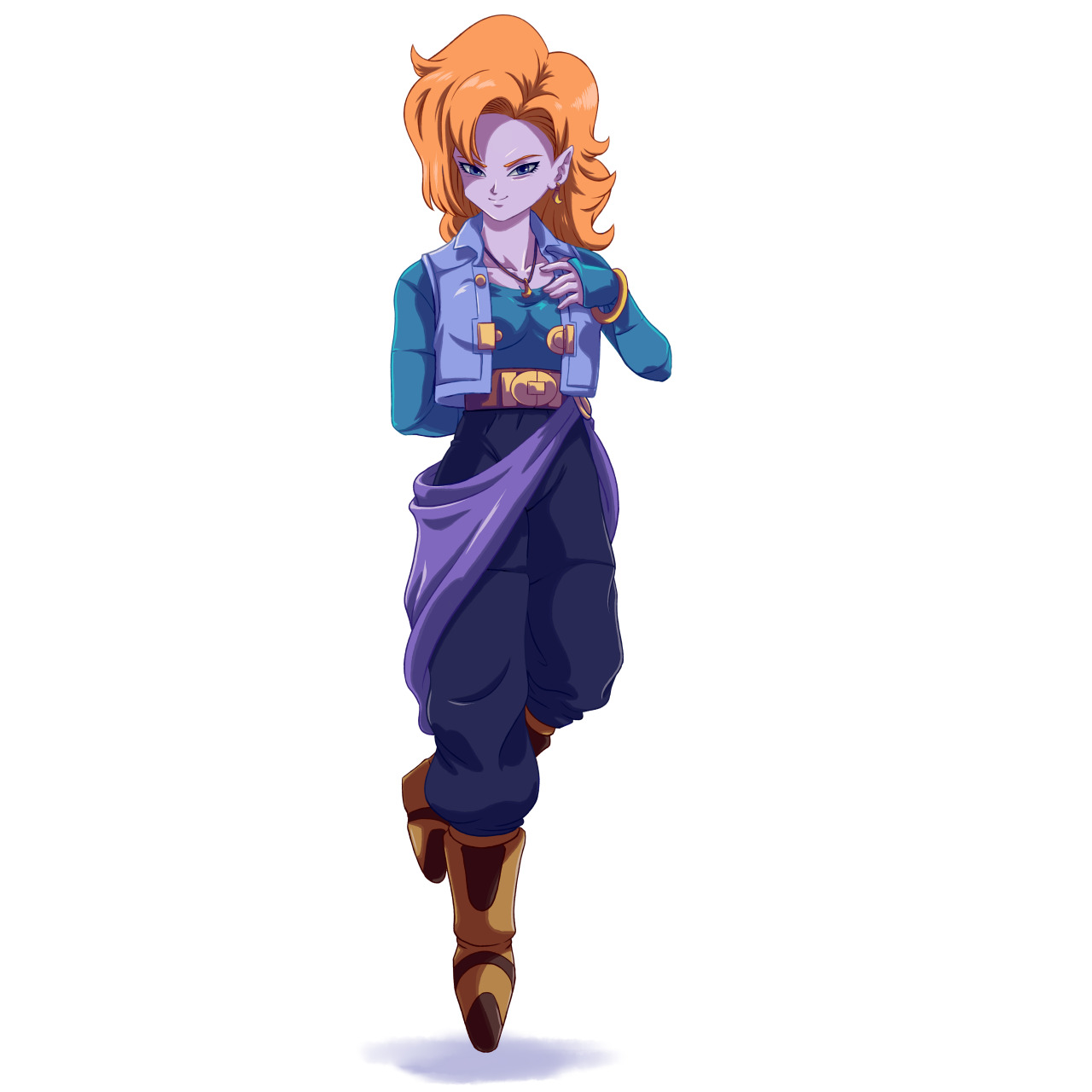  A trifusion series, fusing together the characters of Launch (blonde),  Zangya and