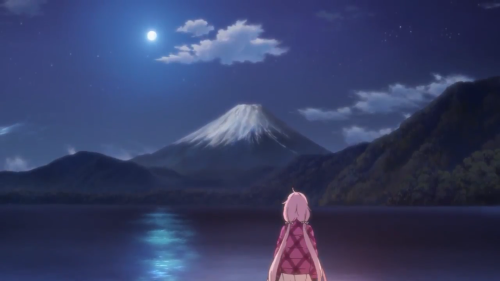 redsamuraiii:Yuru Camp Episode 1Rin Shima loves to camp alone and decides to go a campsite in Lake M