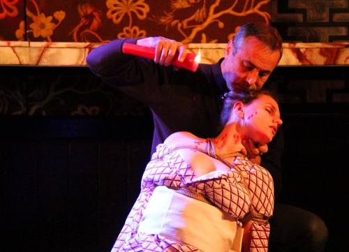 ambadealande:123avalon:Red Light Confidential PerformanceModel: Dealande - Rope: Avalon - Photo : Paul Thompson -   Another performance with Avalon and myself :) An entire shibari show fit into 5 mins! :)