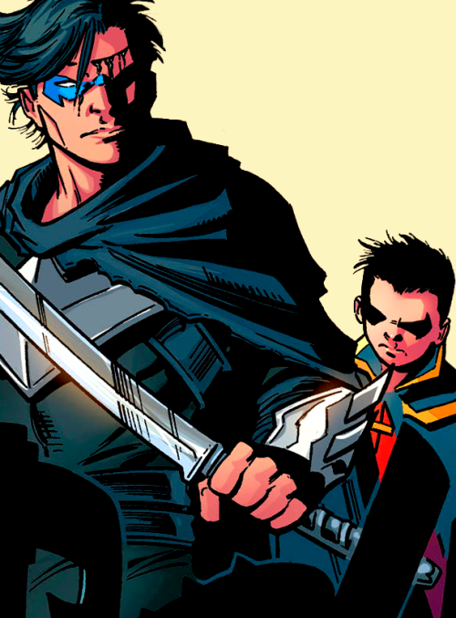 wonderstrevors:Big brother Dick and Damian in Nightwing #29