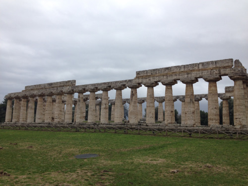 didoofcarthage:Temple of Hera I at Paestum, built c. 550 B.C. 