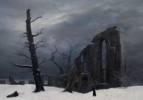 scribe4haxan:Winter ~ by Caspar David Friedrich…