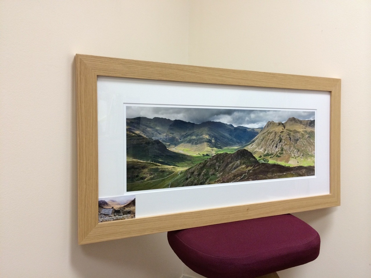 Langdale 60cm print in Oak