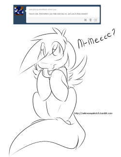 askmessysketch:  “I’m not cute, I’m