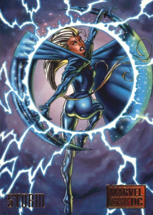 comicbooktradingcards:Marvel vs DC - Series 1 (1995)#12 Storm